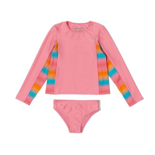 Set de Playera Con Manga Larga Rashguard para Niña Speedo