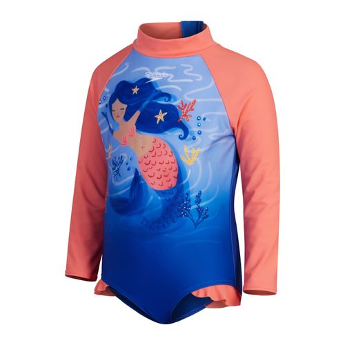 Traje de baño Digital Long Sleeve Frill para Niña Speedo