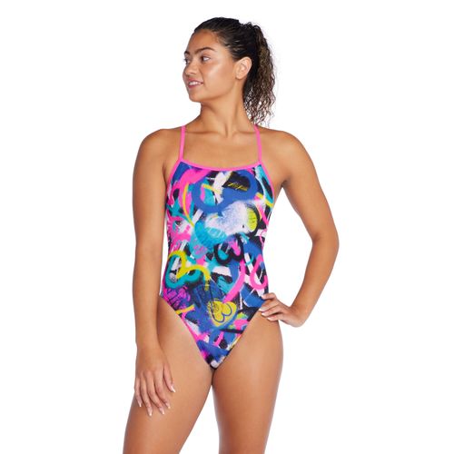 Traje de Baño Printed Twist Back One Piece Para Mujer Speedo