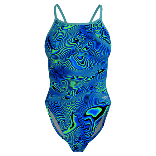 Traje de Baño Printed Tri Back One Piece Para Mujer Speedo