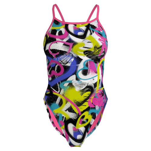 Traje de Baño Printed Twist Back One Piece Para Mujer Speedo