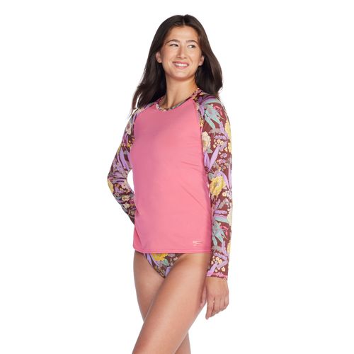 Playera Manga Larga Floral Para Mujer Speedo