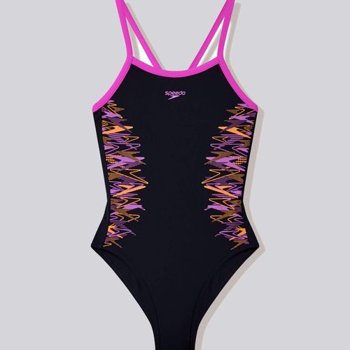 Traje de baño Placement Muscleback One Piece Niñas Speedo